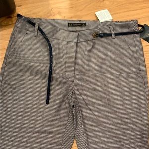 Zara work pants with belt